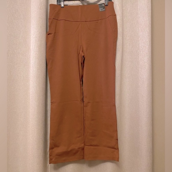 Dear Scarlett Pants - Dear Scarlett Rust Cropped Wide Legged Pants